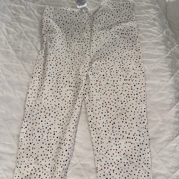 RUFFLE BUTTS Speckled Pull On Legging Ruffle Bottom Hem Girls 6/7 - Picture 4 of 7